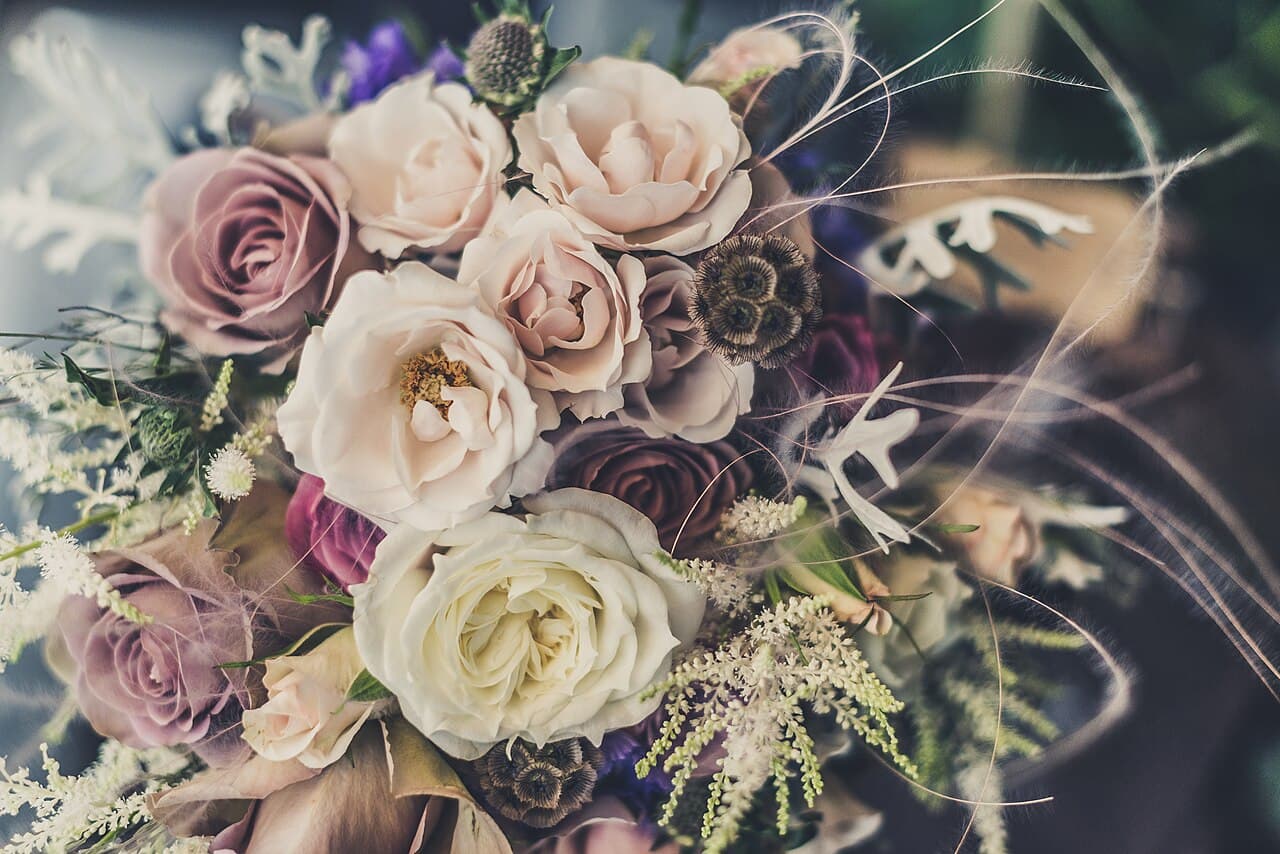 Pastel rose bouquet
